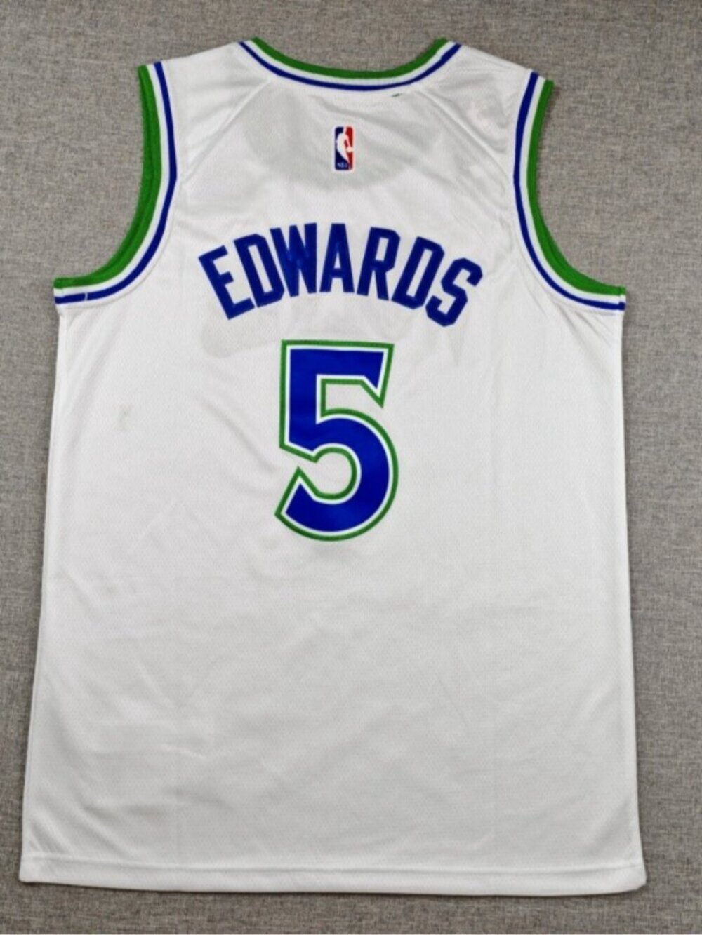 Anthony Edwards White Stitched Jersey - Picture 3 of 4